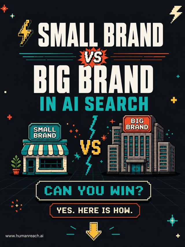Stories 24 Small brand vs big brand in AI search.